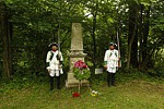 Uctění památky padlých u Lehmannova pomníku v Lísce